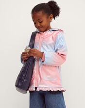 Ombr&eacute; Shimmer Raincoat, Pink (PINK), large