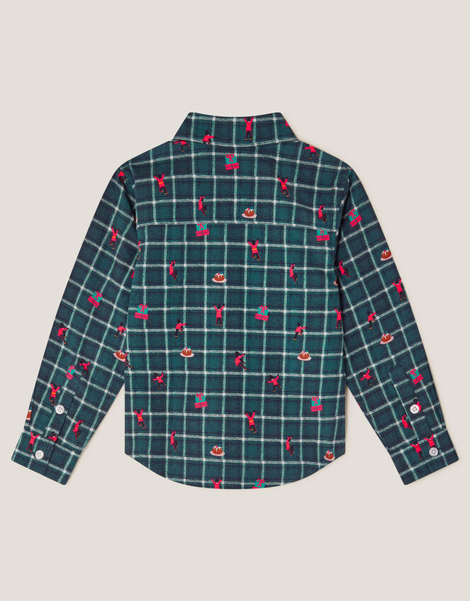 Christmas Check Shirt, Green (GREEN), large