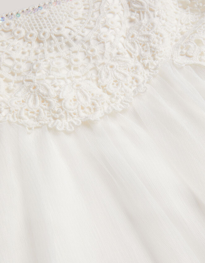 Estella Lace Bodice Dress, Ivory (IVORY), large