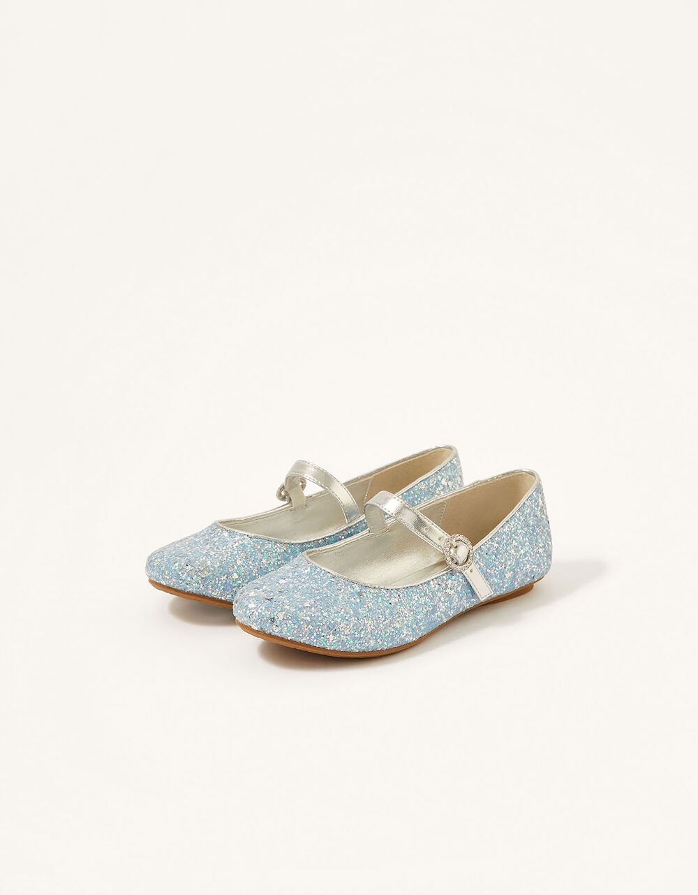 Children Children's Shoes & Sandals | Glitter Ballerina Flats Blue - NU25880