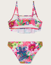 Tropical Floral Bikini Set, Red (RED), large