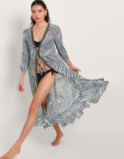 Zola Stripe Kaftan, Ivory (IVORY), large