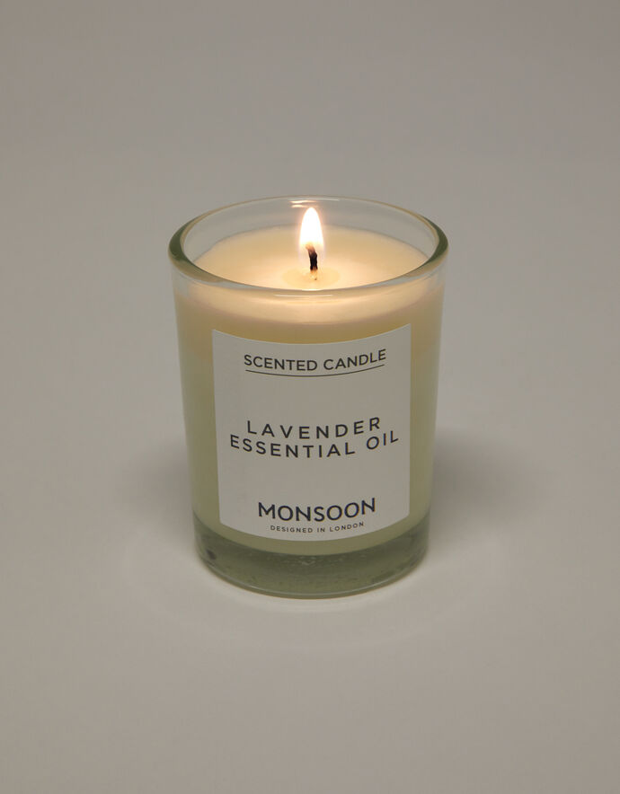 Small Lavender Scented Candle Candles & Home Fragrance Monsoon UK.