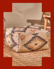 Nkuku Kesu Kilim Small Pouf, , large