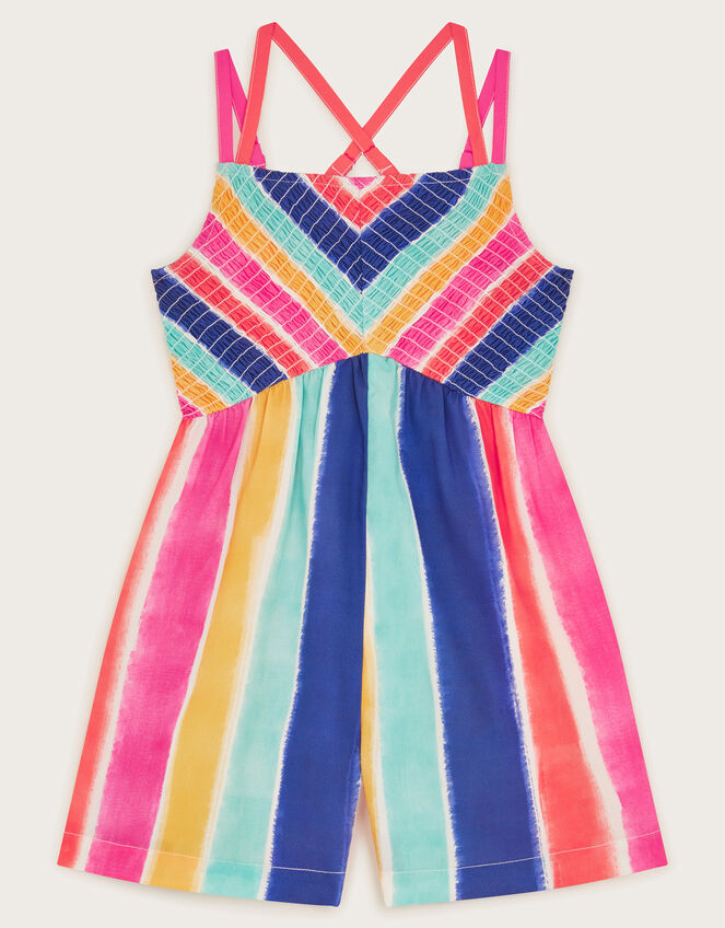 Strappy Stripe Playsuit, Multi (MULTI), large