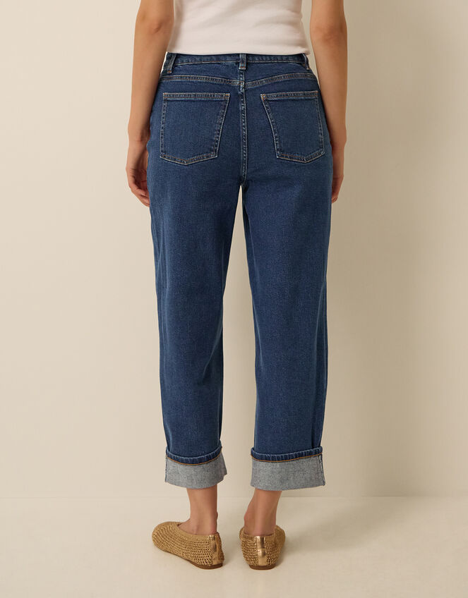 Tabitha Turn Up Jeans, Blue (MID AUTHENTIC BLUE), large