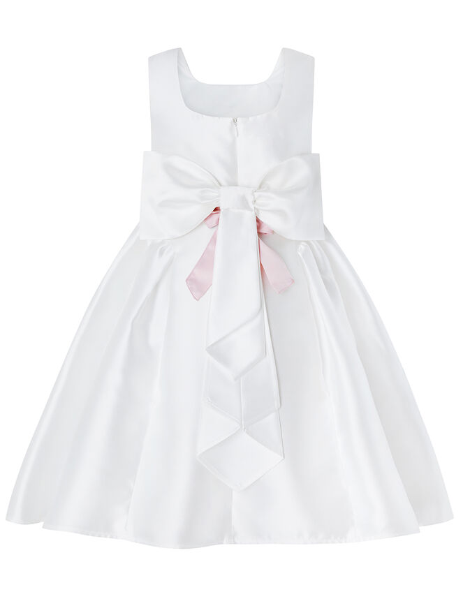 Pearl Duchess Occasion Dress in Recycled Polyester, Ivory (IVORY), large