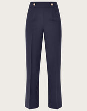 Bridget Military Detail Trousers , Blue (NAVY), large