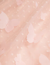 Polka Dot Butterfly Tulle Dress, Pink (PALE PINK), large