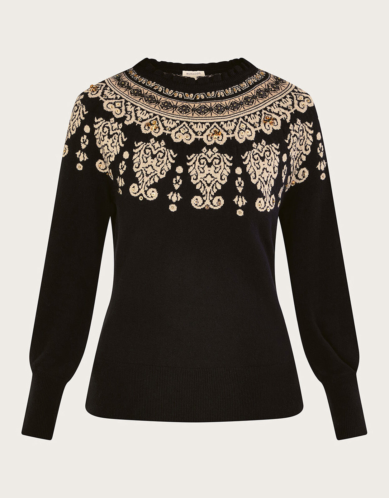 Monsoon black jumper deals