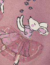 Baby Mouse Top and Bow Leggings Set, Purple (PURPLE), large