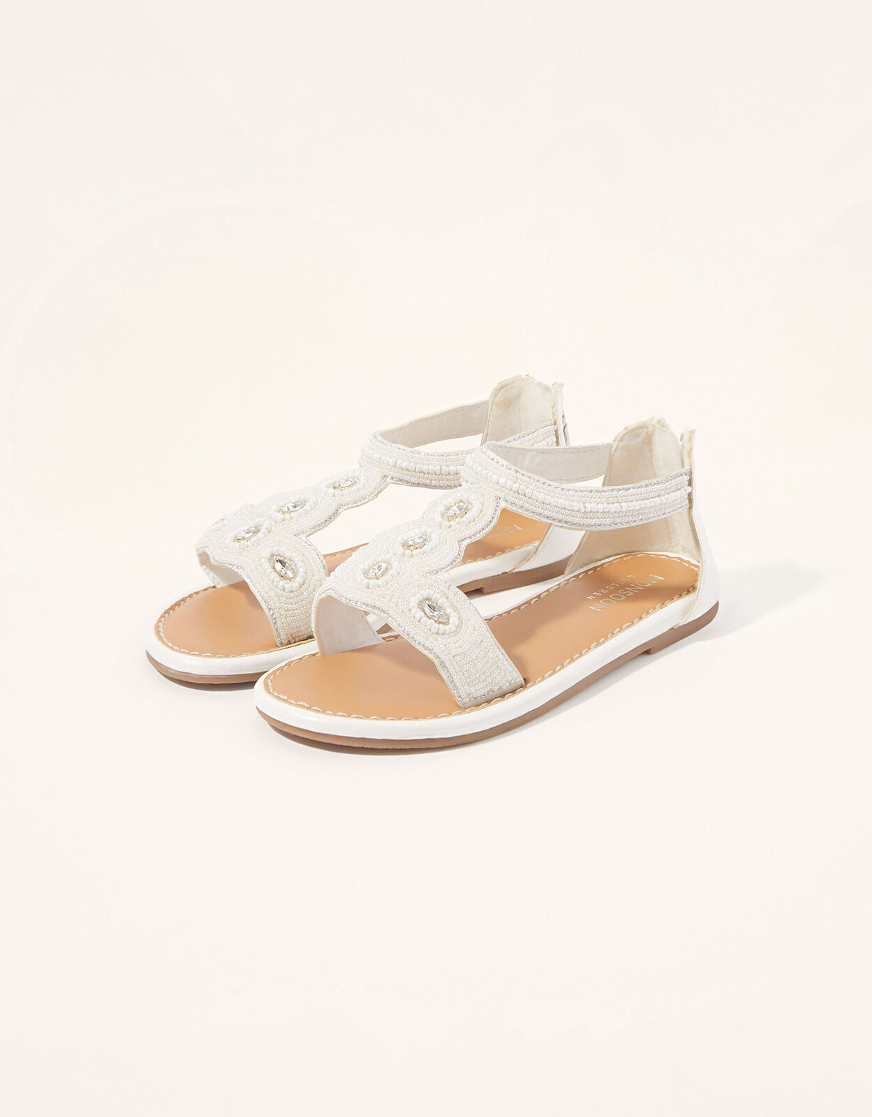 Monsoon white sandals online