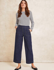 Harper Regular-Length Crop Jeans, Blue (INDIGO), large