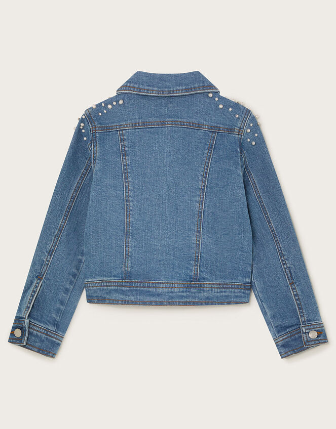Pearl Denim Jacket, Blue (BLUE), large