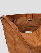 Tori Suedette Hobo Bag, , large