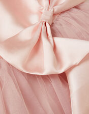 Waterfall Bow Tulle Dress, Pink (PINK), large