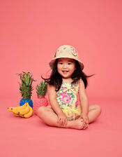 Baby Floral Tutu Swimsuit, Yellow (YELLOW), large