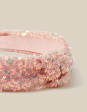 Sequin Knot Headband, , large