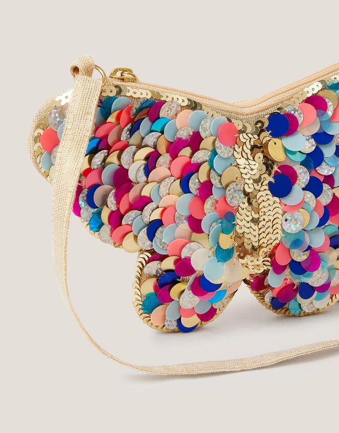 Sequin Butterfly Bag, , large