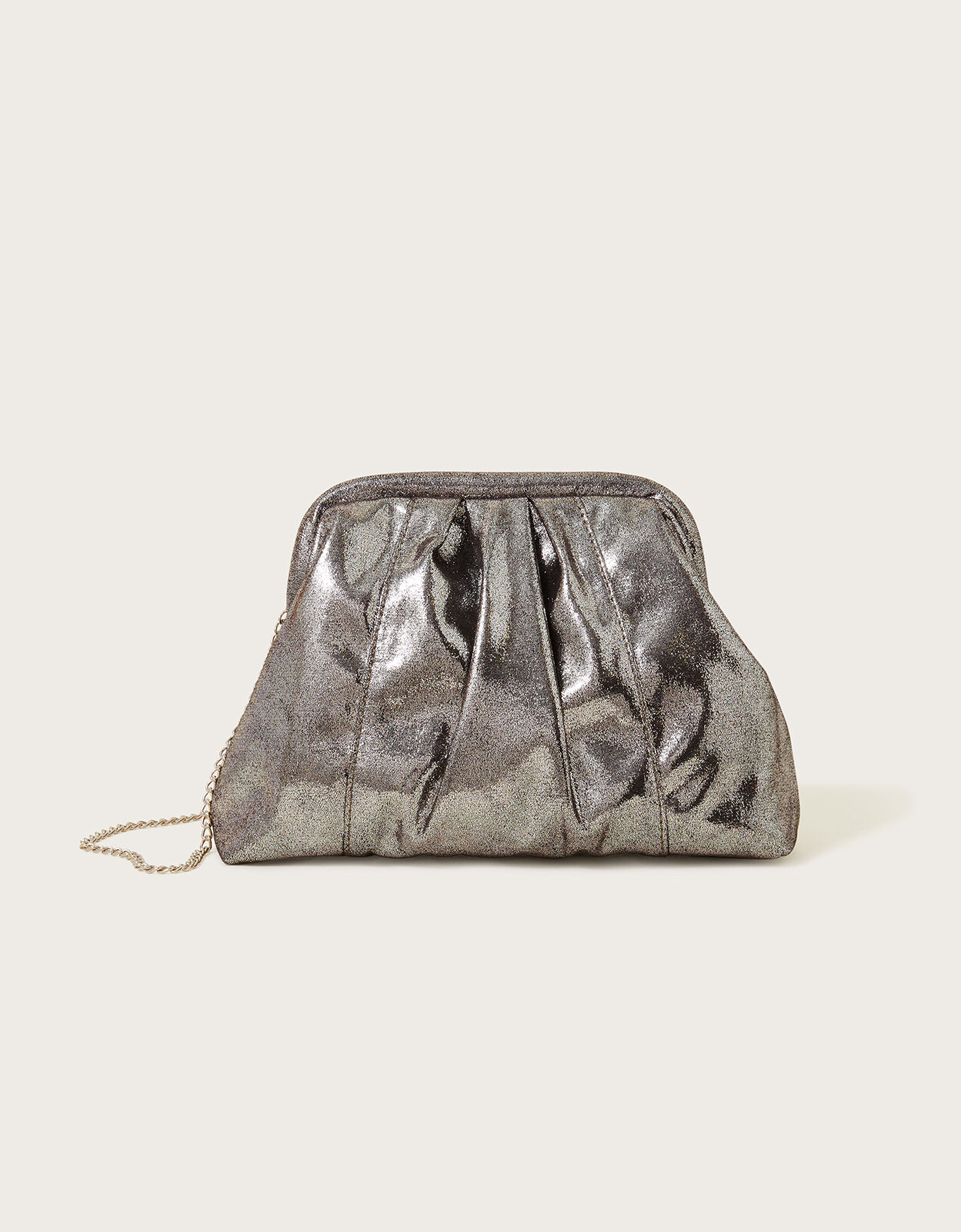 Monsoon silver on sale clutch bag