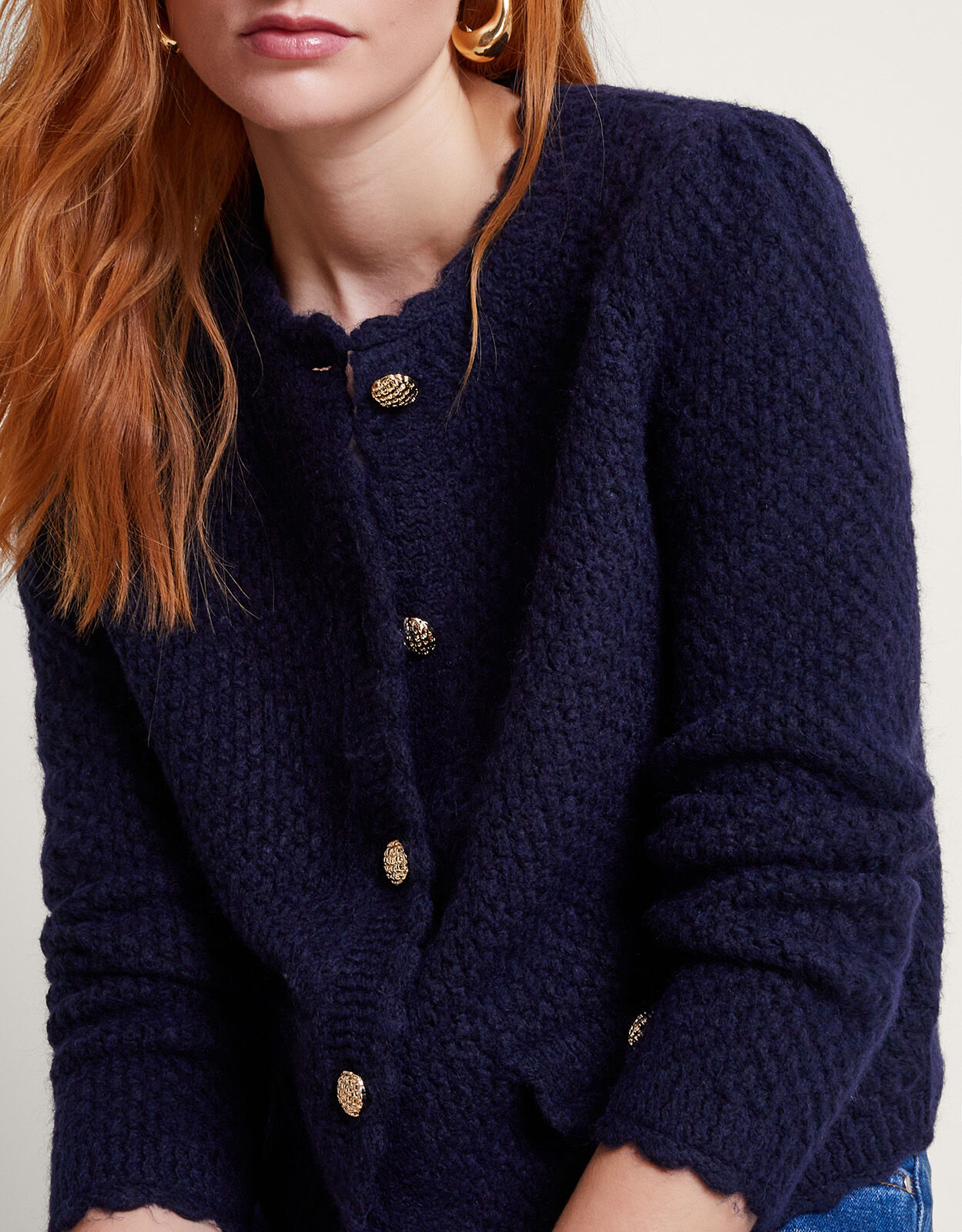 Bp stitch discount curve hem cardigan