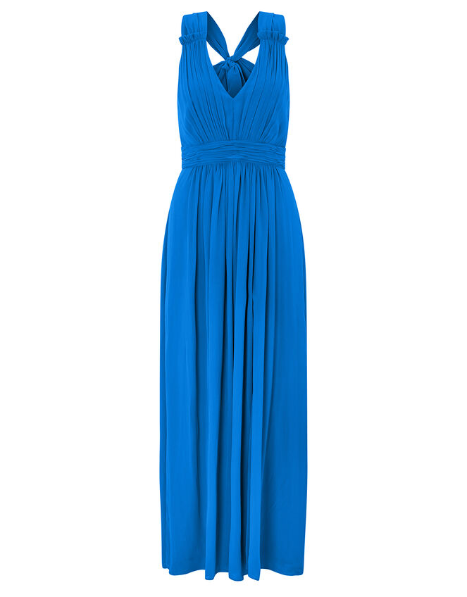 Sinead Bow Back Maxi Dress, Blue (BLUE), large