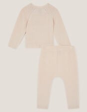 Newborn Sheep Jumper & Knit Joggers Set, Cream (CREAM), large