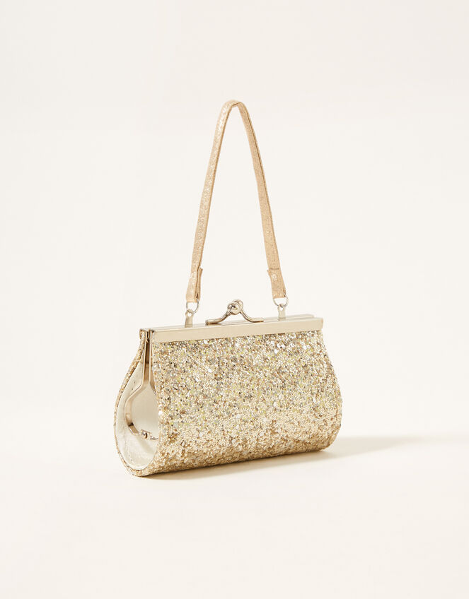 Mixed Glitter Bow Mini Bag, , large