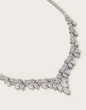 Diamante Leaf Necklace, , large