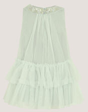 Baby Alex Sequin Swing Party Dress, Green (SAGE), large