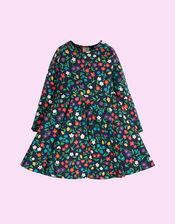 Frugi Sofia Skater Dress, Blue (NAVY), large