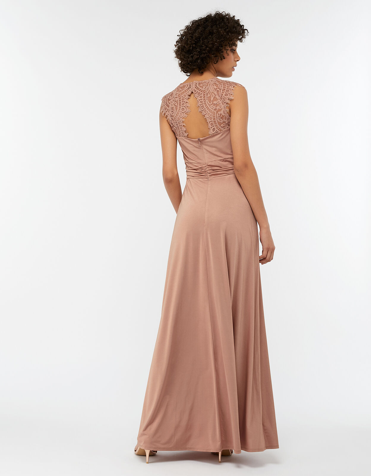 Yasmeen lace jersey maxi bridesmaid dress on sale