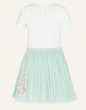 Unicorn Petal Disco Dress, Blue (AQUA), large