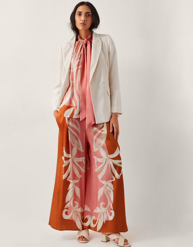 Ashley Double-Breasted Blazer Ivory