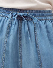 Daria Chambray Joggers, Blue (DENIM BLUE), large