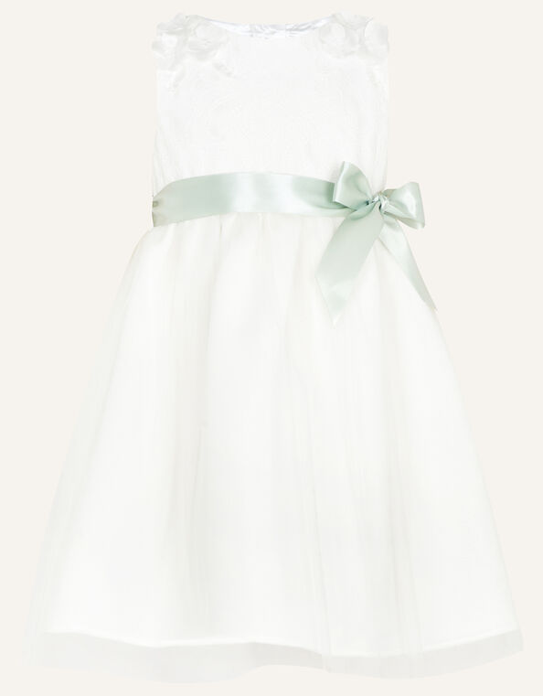 Baby Freya Scuba Bridesmaids Dress, Ivory (IVORY), large