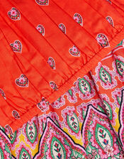 Floral Print Bardot Top & Skirt Set, Orange (ORANGE), large