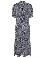 Salma Printed Midi Dress, Blue (BLUE), large