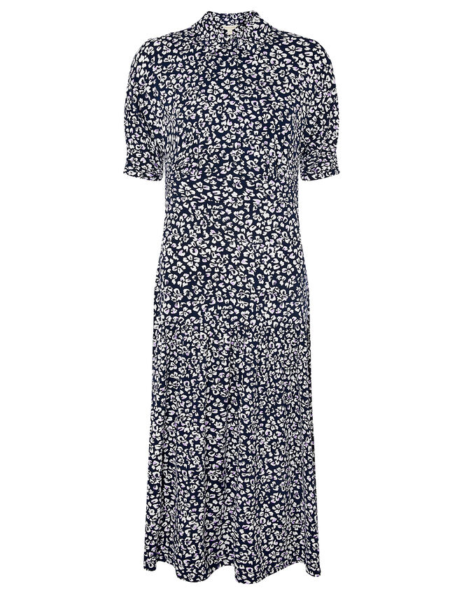 Salma Printed Midi Dress, Blue (BLUE), large