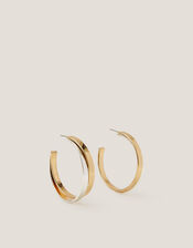 Two Tone Hoop Earrings, , large
