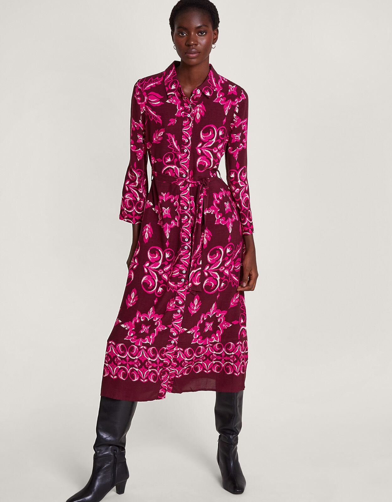Joanna Shirt Dress Purple