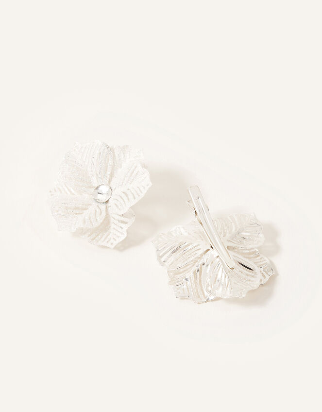 Glitter Snowflake Hairclips, , large