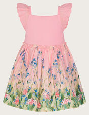 Baby Bunny Scene Dress, Pink (PINK), large