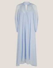 Amelie Cape Sleeve Chiffon Maxi Dress, Blue (PALE BLUE), large