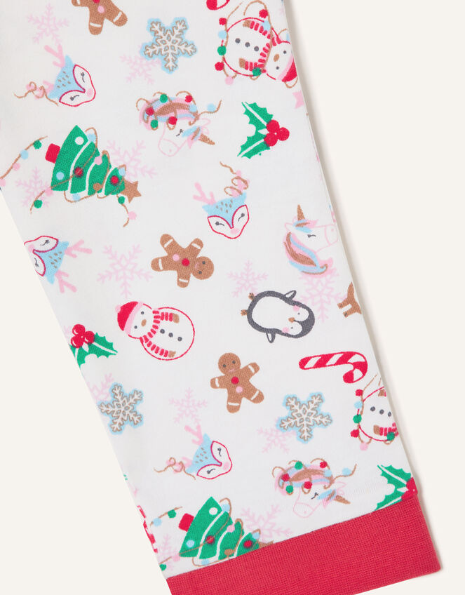 Christmas Reindeer Pyjama Set, Red (RED), large