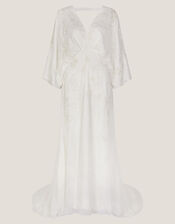 Camilla Embroidered Maxi Wedding Dress, Ivory (IVORY), large