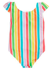 Frugi Marina Stripe Swimsuit , Multi (MULTI), large
