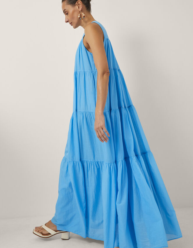 Devotion Twins Lack Sleeveless Maxi Dress, Blue (BLUE), large