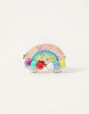 Rainbow Pom Sequin Bag, , large