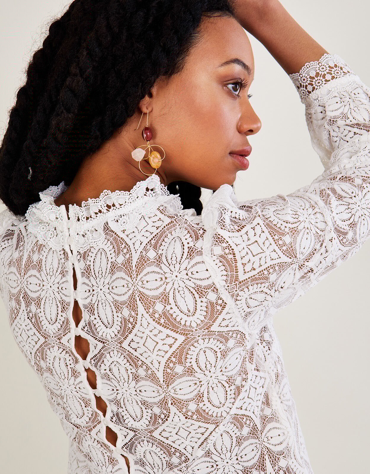 Lisa Lace Top Ivory | Blouses \u0026 Shirts